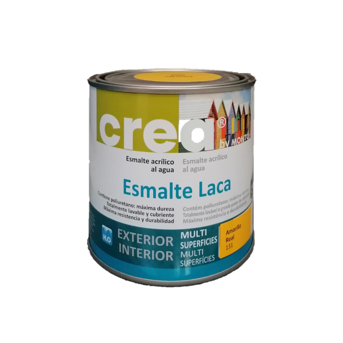 Esmalte acrílico brillante multisuperficies. Crea Esmalte Laca de Montó en Tot Color.