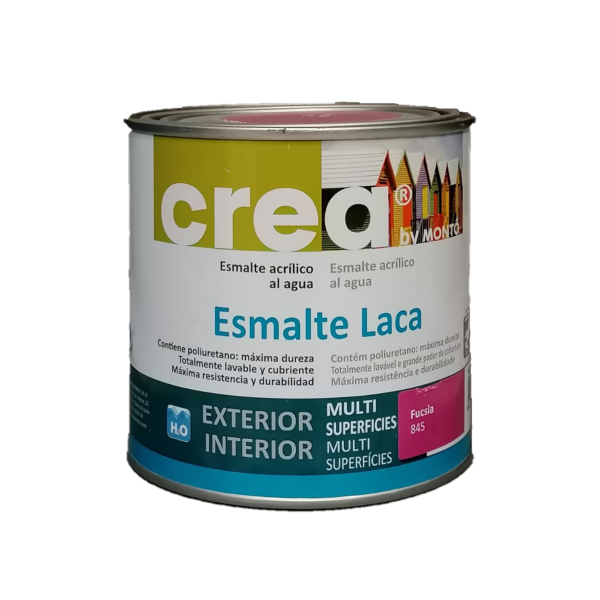 Esmalte acrílico satinado multisuperficies. Crea Esmalte Laca en Tot Color.