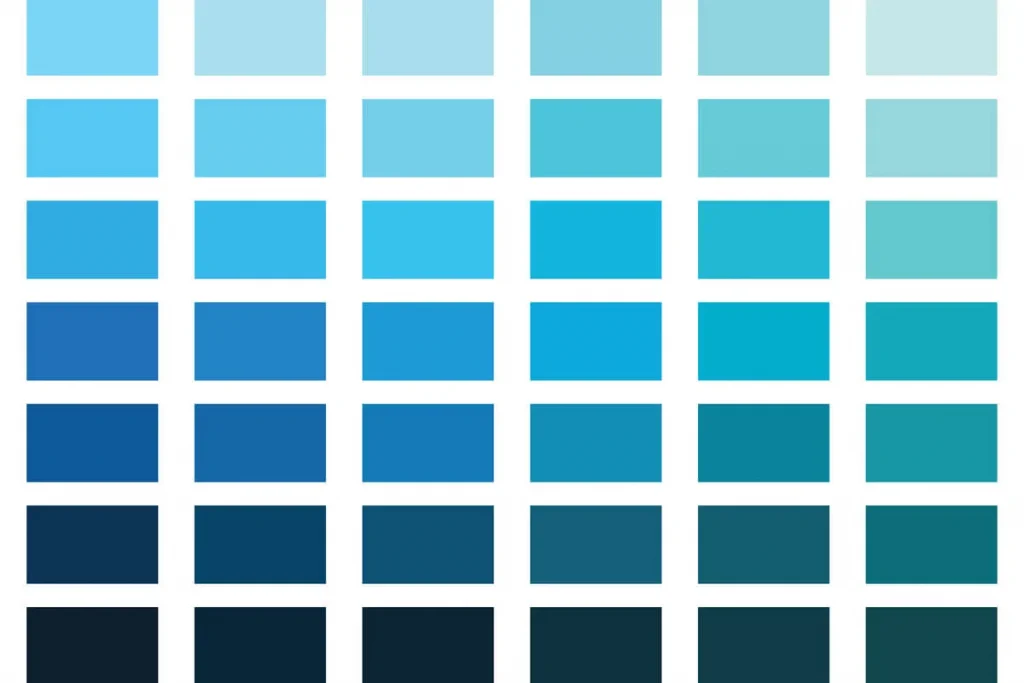 Color azul - códigos de color