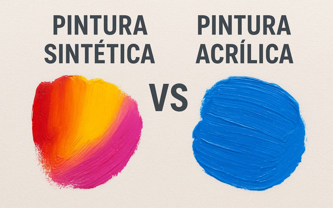 Diferencias entre pintura acrílica y sintética